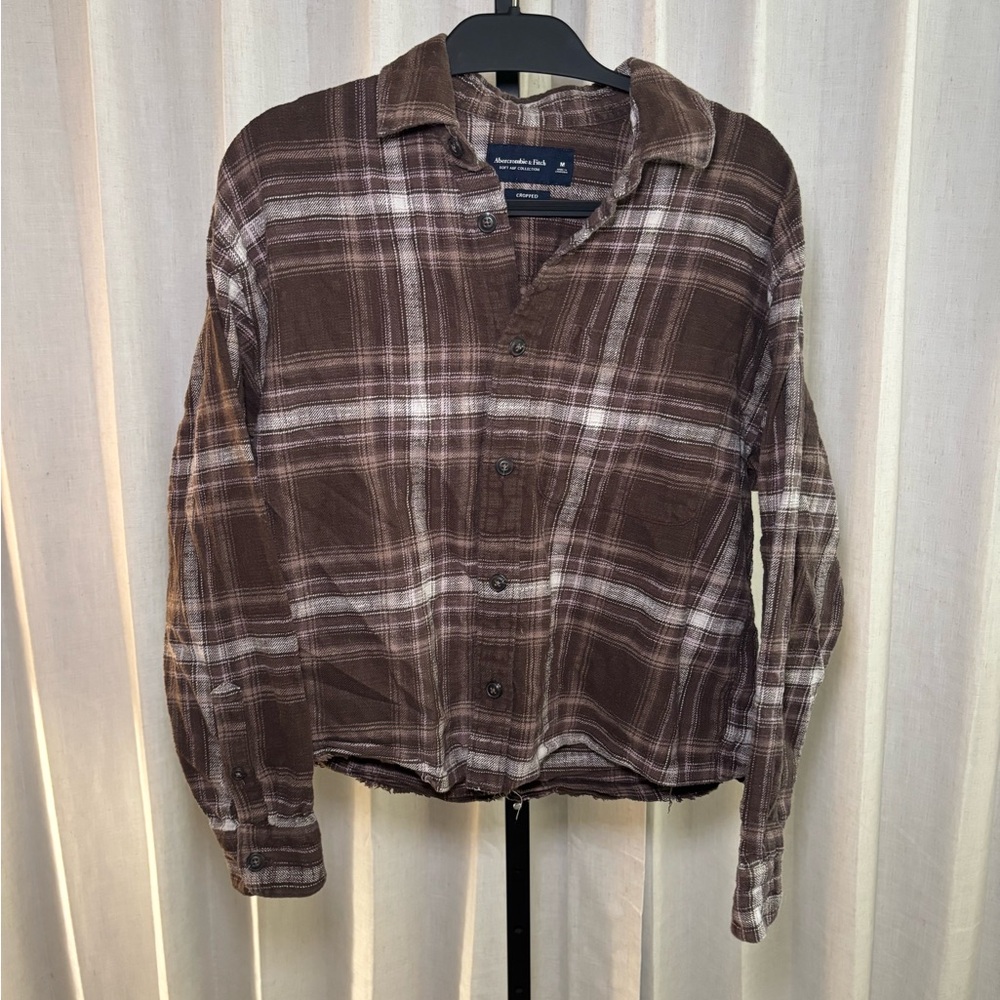 Abercrombie & Fitch Brown Checkered Shirt